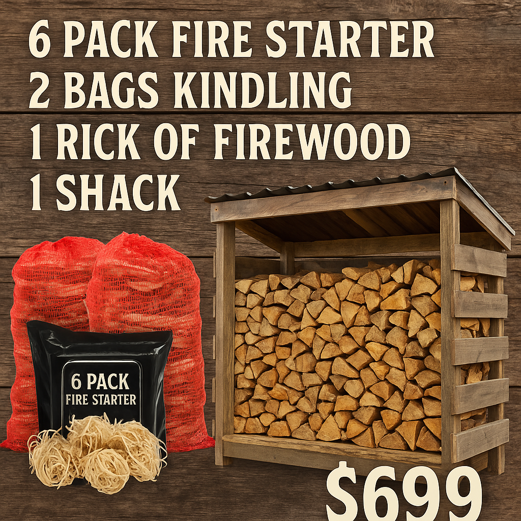 The Ultimate Firewood Bundle - Delivered & Set Up